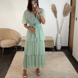 ROBE VERT D'EAU APPOLINE - La Petite Somptueuse