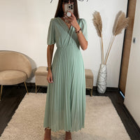 ROBE VERT D'EAU FLORIA - La Petite Somptueuse