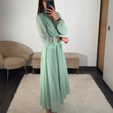 ROBE VERT D'EAU JOSEPHINE - La Petite Somptueuse