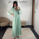 ROBE VERT D'EAU JOSEPHINE - La Petite Somptueuse