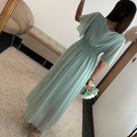 ROBE VERT D'EAU LISON - La Petite Somptueuse