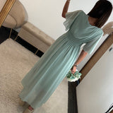 ROBE VERT D'EAU LISON - La Petite Somptueuse