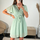 ROBE VERT D'EAU MALLAURY - La Petite Somptueuse