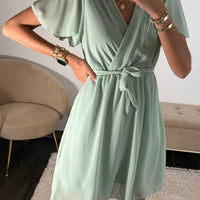 ROBE VERT D'EAU MALLAURY - La Petite Somptueuse