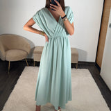 ROBE VERT D'EAU NASTIA - La Petite Somptueuse