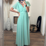 ROBE VERT D'EAU ROMY - La Petite Somptueuse