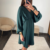 ROBE VERT SAPIN DOMITILLE - La Petite Somptueuse