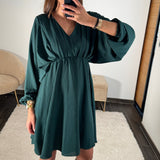 ROBE VERT SAPIN DOMITILLE - La Petite Somptueuse