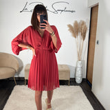 ROBE VIEUX ROSE ASTRID - La Petite Somptueuse