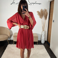 ROBE VIEUX ROSE ASTRID - La Petite Somptueuse