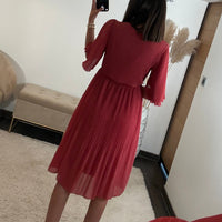 ROBE VIEUX ROSE/TERRACOTTA HILONA - La Petite Somptueuse