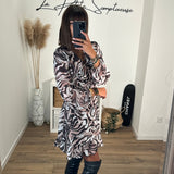 ROBE ZEBRE CHIARA - La Petite Somptueuse