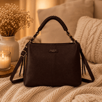 SAC A MAIN CHOCO ANSE CORDONS - La Petite Somptueuse
