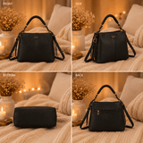 SAC A MAIN NOIR ANSE CORDONS - La Petite Somptueuse