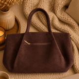 SAC SUEDINE CHOCO KARL - La Petite Somptueuse