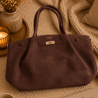 SAC SUEDINE CHOCO KARL - La Petite Somptueuse