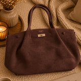 SAC SUEDINE CHOCO KARL - La Petite Somptueuse