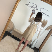 SALOPETTE BEIGE AGNES - La Petite Somptueuse