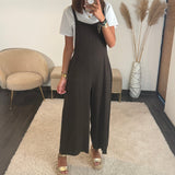 SALOPETTE CHOCO + T-SHIRT BLANC - La Petite Somptueuse