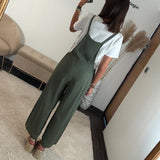 SALOPETTE KAKI + T-SHIRT BLANC - La Petite Somptueuse