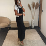 SALOPETTE NOIRE + T-SHIRT BLANC - La Petite Somptueuse