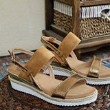 SANDALES CAMEL RONIA - La Petite Somptueuse