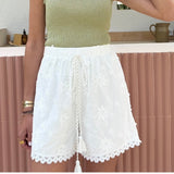 SHORT BORDERIE BLANC BOHIA - La Petite Somptueuse