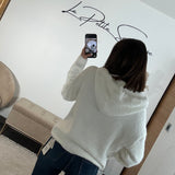 SWEAT BLANC COEUR MULTICOLOR - La Petite Somptueuse