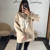 SWEAT LOVE BEIGE - La Petite Somptueuse