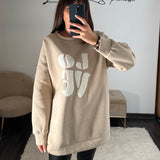 SWEAT LOVE BEIGE - La Petite Somptueuse