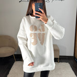 SWEAT LOVE BLANC - La Petite Somptueuse