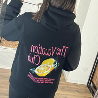 SWEAT NOIR CITRON - La Petite Somptueuse