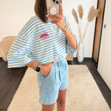 T-SHIRT AMOUR PARIS BLEU - La Petite Somptueuse