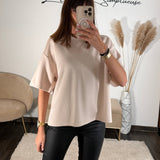 T - SHIRT BEIGE ADEN - La Petite Somptueuse