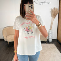 T - SHIRT BLANC ALWAYS - La Petite Somptueuse