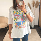 T-SHIRT BLANC CIAO BELLA - La Petite Somptueuse