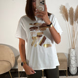 T - SHIRT BLANC FASHION SHOW - La Petite Somptueuse