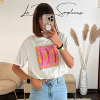 T - SHIRT BLANC SARDINES - La Petite Somptueuse