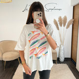 T - SHIRT BLANC SARDINES - La Petite Somptueuse