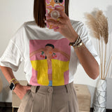 T - SHIRT BLANC TREXY - La Petite Somptueuse