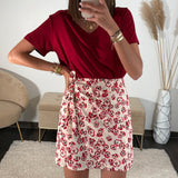 T - SHIRT BORDEAUX GAEL - La Petite Somptueuse