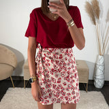 T - SHIRT BORDEAUX GAEL - La Petite Somptueuse