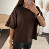 T - SHIRT CHOCO ADEN - La Petite Somptueuse