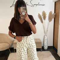 T - SHIRT CHOCO NAEL - La Petite Somptueuse