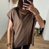 T - SHIRT CHOCOLAT DAN - La Petite Somptueuse