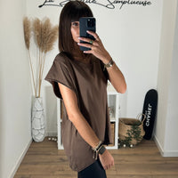 T - SHIRT CHOCOLAT DAN - La Petite Somptueuse