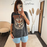 T-SHIRT GRIS TIGER - La Petite Somptueuse