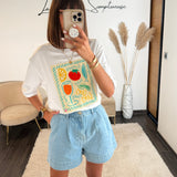 T-SHIRT HELLO SUMMER - La Petite Somptueuse