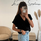 T - SHIRT NOIR NAEL - La Petite Somptueuse