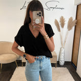 T - SHIRT NOIR NAEL - La Petite Somptueuse
